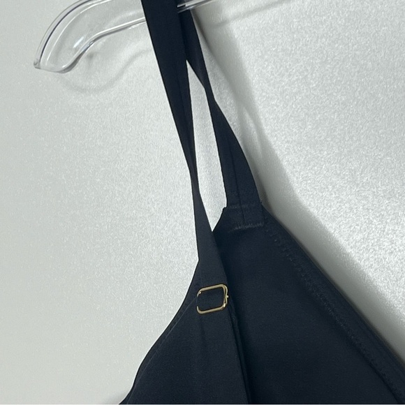 SPANX One Piece Swimsuit Slimming Black V-Neck Spaghetti Straps Adjustable Lrg - Picture 8 of 16